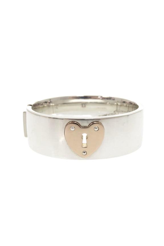 Pre-Owned Tiffany & Co. Heart Lock sterling silver 925 18K rose gold 750...