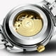 thumbnail image 2 of Relojes Reloj de pulsera mecánico automático para hombre | Correa de cuero | Movimiento dorado | Esfera esqueletizada de 45 mm | Resistente al agua y a los arañazos | Regalo elegante para, 2 of 6