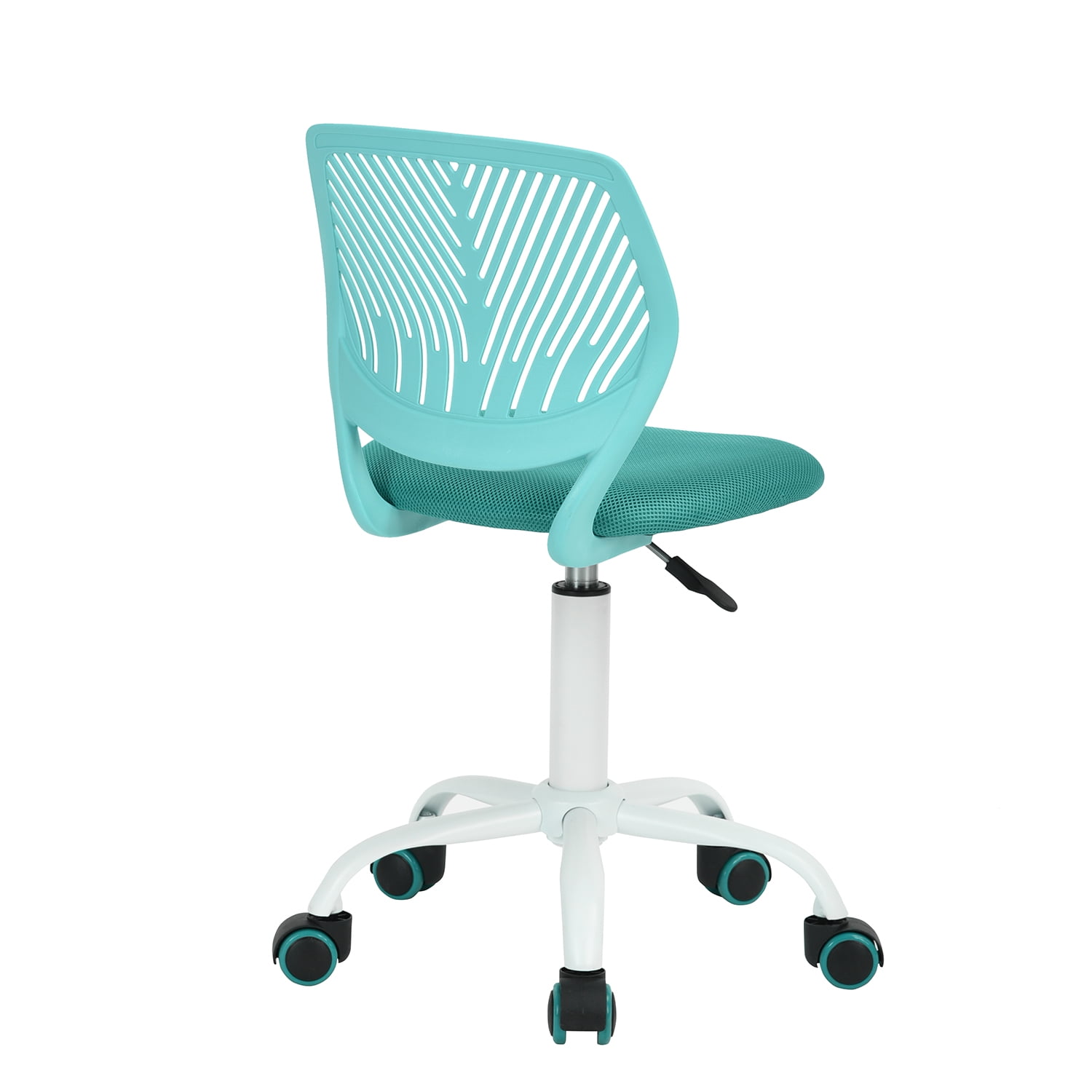 Homy Casa Kids & Teen Desk Chair, Armless Swivel Study Chair with Adjustable Height, Turquoise
