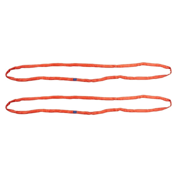 Round Sling 8' Red 13200# Vertical 10600 # Choker 26400 # Basket (2 Pack)