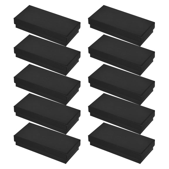 SEWOART Stylish Black Watch Display Case, Versatile for Small Jewelry, 10Pcs