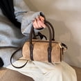 thumbnail image 6 of JGJJUGN Faux Suede Tote Bag for Women, Crossbody Handbag, Retro Barrel Purse, Lightweight Travel Bag, Stylish Shoulder Bag, Versatile Everyday Use, 6 of 6