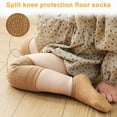 thumbnail image 3 of 1 set of baby crawling anti-slip knee pads and non-slip baby socks neutral children's knee pads anti-slip ankle socks, 3 of 5