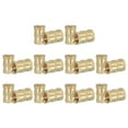 thumbnail image 1 of Uxcell Threaded Inserts Heat Set, Female Brass Metric Knurled Insert Set Embedment Nut for Plastic 3D M8x15x10mm 20, 1 of 7