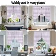 thumbnail image 6 of Swag Curtain Valances Lavender Buffalo Check Plaid Swag Valances for Kitchen Windows Farmhouse Style Short Topper Curtains Valance Tier Pair for Kitchen Bedroom Living Room Bathroom 28"x36", 6 of 8