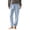Blue, variant on Ohufall Women's Pajama Pants Cozy Fleece Cuffed Elastic Waist Pant Soft Lounge Sleepwear for Winter
