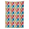 thumbnail image 3 of Ambesonne Geometric Tablecloth Rectangular Table Cover, Wall or Floor Squares, 60"x84", Multicolor, 3 of 4