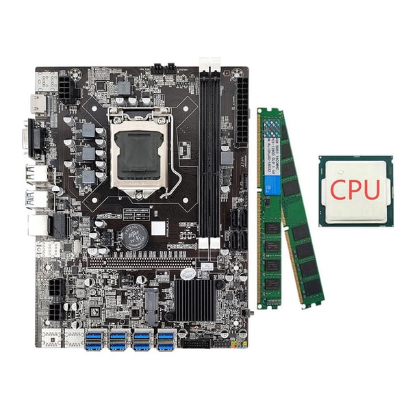 Memory Set 100m a bordo de placas base de Rojoes de velocidad rápida Minero de escritorio PC Equipo de minero B75 CPU CPU 4G DDR3 Inevent EL023273-00B