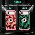 thumbnail image 6 of Casetego Compatible with iPhone Air 5G Case,Glow in The Dark Three Layer Heavy Duty Shockproof Protection Hard Plastic Bumper+Soft Silicone Protective 6.6 inch Case,Rose Gold Butterfly, 6 of 9