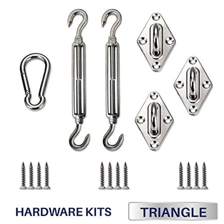 Windscreen4less Sun Shade Sail Hardware Kit - 6 Inches ...