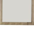thumbnail image 3 of 36 Inch Wooden Frame Mirror with Molded Details, Brown, 3 of 5