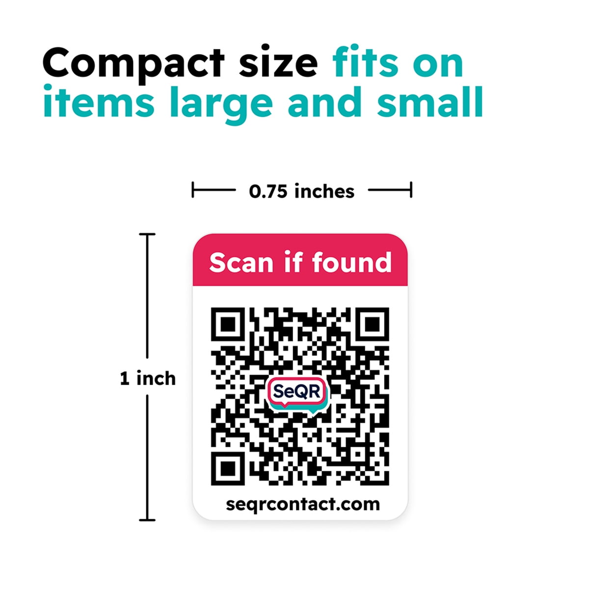 SeQR Contact SeQR Contact Lost Item Labels 24-Pack