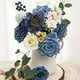 thumbnail image 3 of Flores Artificiales PeoníA Azul Polvorienta Falsa CombinacióN de Flores para Boda DIY Ramos de Novia Centros de Mesa Decoraciones para el Hogar, 3 of 9