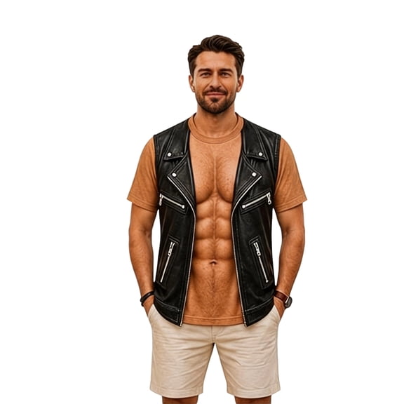 Muscle Costume, Men's 3D Muscle Print Crew Neck Short Sleeve Shirt with a Realistic Strongman Look, a Standout Muscle Costume for Halloween Cosplay and Party Events That Adds Fun to Any Occasion