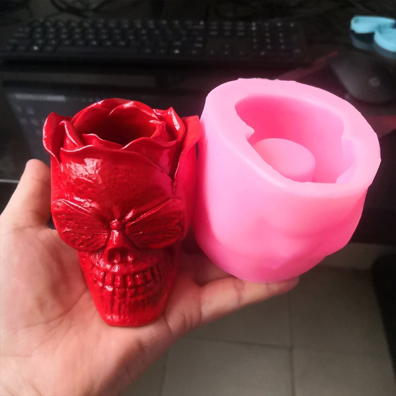 Flower Epoxy Resin Mold for Head Ashtray Silicone Mould DIY Crafts M