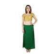 thumbnail image 4 of Sari Petticoat Stitched Indian Saree Petticoat Adjustable Waist Sari Skirt (Cypress), 4 of 6