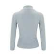 thumbnail image 5 of Rigardu Slim Fit Shirts for Women Women Soft Sweater Slim Fit Lightweight Long Sleeve Turtleneck Tops Undershirt Knitted Warm Fashion Pullover Sweater Grey One Size, 5 of 9
