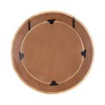thumbnail image 4 of Kate and Laurel Yahna Pieced Wood Round Wall Mirror, 28 Inch Diameter, Natural Brown, Transitional Decorative Circle Bathroom Mirror with Solid Mango Wood Frame, 4 of 9