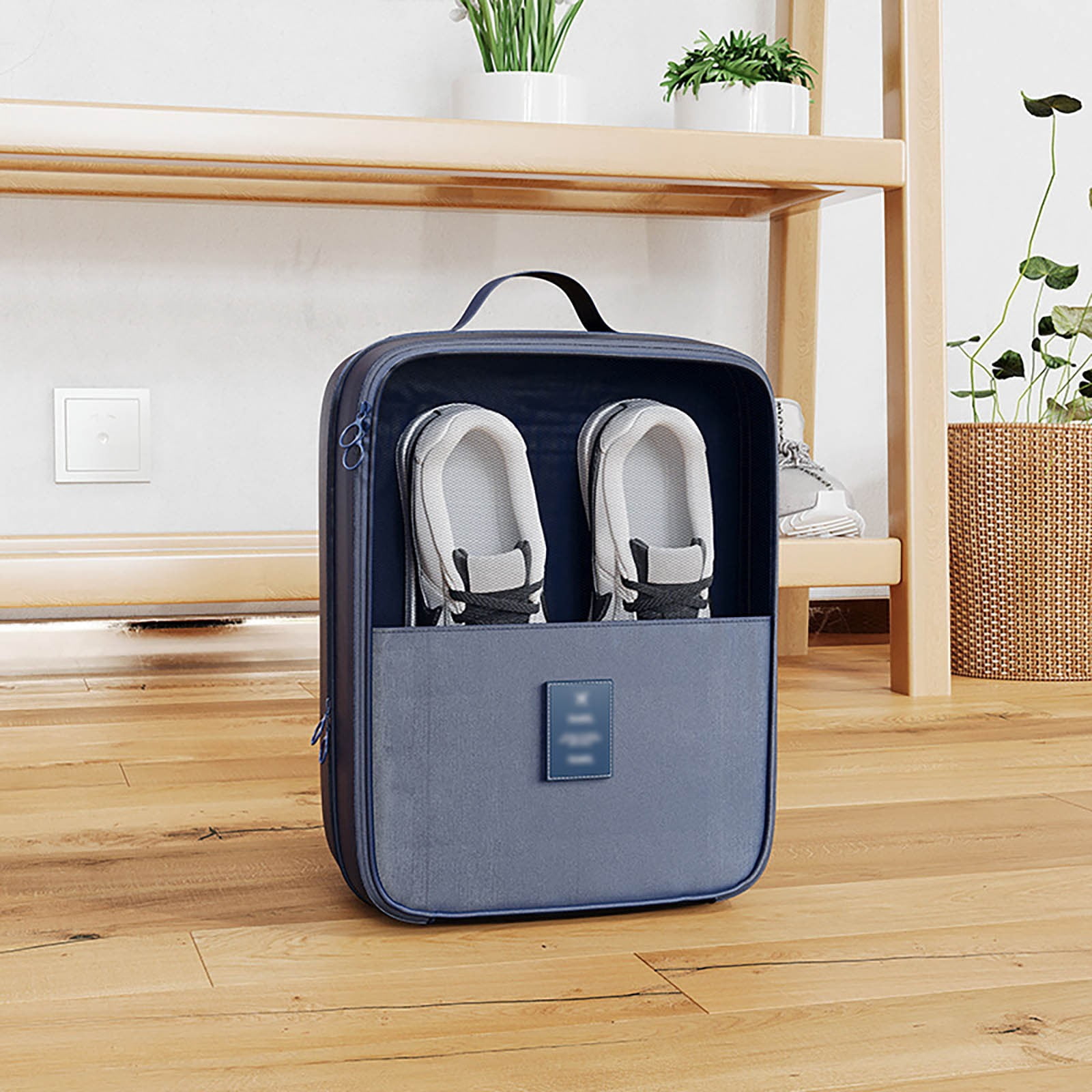 Shoe Storage Bag Organizer for Travel, Holds 2 Pair of Shoes, Portable Luggage Shoe Pouch for Women Teens, Daily Use Shoe Carryall, Compact Travel Accessory