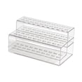 thumbnail image 1 of Soporte de acrílico para pinzas de pestañas, práctico soporte de almacenamiento para extensiones de pestañas, expositor para el hogar, estación de 48 hoyos, 1 of 8