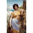 thumbnail image 2 of John William Godward 12x18 Gold Ornate Wood Frame and Double Matted Museum Art Print Titled - Ionian Dancing Girl (1902), 2 of 4