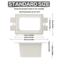 thumbnail image 2 of LEEYNEER 5PCS -2 Electrical Outlet Box Extenders with 10PCS Screws, 2 of 7