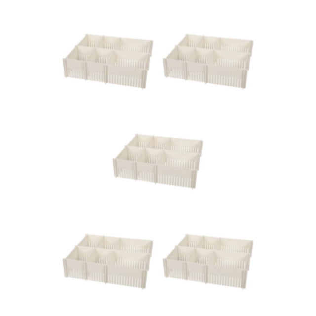 Injueey Separadores de cajones de combinación libre, diseño de organización de cajones propios, resistente y duradero, ajustable, elegante, Type2 NO2