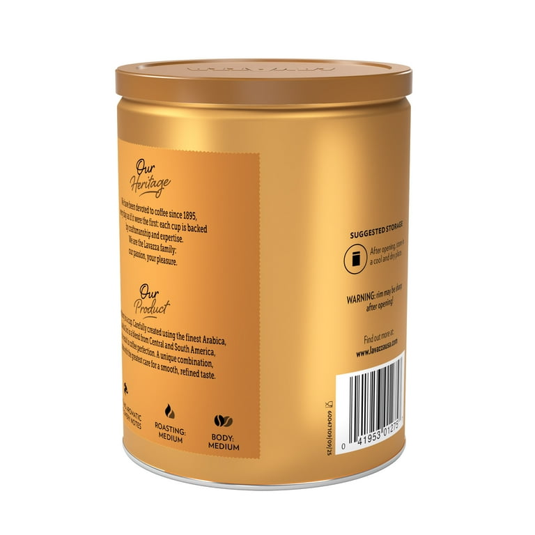 Lavazza Qualita Oro Italian Ground Coffee, Medium Roast, Espresso