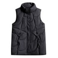thumbnail image 5 of AOOCHASLIY Women Coat Fashion Women's Winter Warm Sleeveless Collar Cotton Coat Jacket, 5 of 5