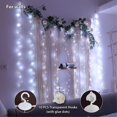 thumbnail image 4 of White Curtain Fairy Lights with Remote for Bedroom, 300 LED 8 Modes USB Plug Hanging Twinkle String Lights for Window Wall Party Wedding Christmas Decorations, 4 of 7