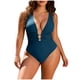 thumbnail image 1 of Trajes de Baño de Corte Alto para las Mujeres Correa sin Espalda Color Sólido con Cojín de Pecho Verano Inalámbrico, 1 of 7