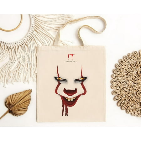 vintage It Chapter 2 Men s Pennywise Poster Stare Tote Bag-TH5958