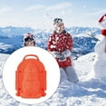 thumbnail image 4 of Bewildely Clip para hacer bolas de nieve, portátil, bonito, reutilizable, lavable, para niños, para jugar al aire libre, molde tridimensional, accesorios Juguetes de construcción Naranja Bewildely FN011404-02, 4 of 6