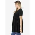 thumbnail image 3 of Woman Within Plus Size Short-Sleeve Empire Waist Tunic, 3 of 4