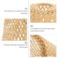 thumbnail image 3 of AURARMLET Hanging Lamp Shade Hand Woven Bamboo for Study Room 1Set, 3 of 6