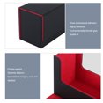 thumbnail image 4 of PU Leather Card Storage Box  Closure Holds 400+ Cards for Game Cards, 4 of 8