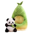 thumbnail image 2 of Bonitos juguetes de peluche d, juguete para dormir, regalos de cumpleaños con juguetes de bambú, adornos de sofá para adultos, , niñas y estilo E Baoblaze Muñeco de peluche de oso panda, 2 of 8