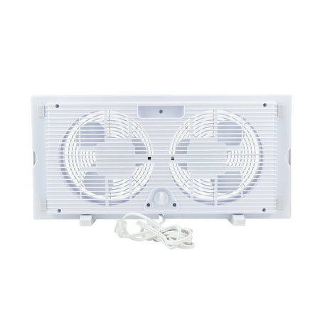 Optimus - 7" Reversible Twin Window Fan - White