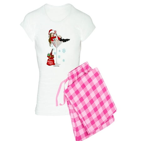 

CafePress - Santa Girl Martini - Women s Light Pajamas