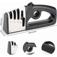 thumbnail image 3 of 4 in 1 Kitchen Sharpener Knife Sharpener and Scissors, Professional Knife Sharpener, Knife Sharpener with Non-Slip Eraser for Stainless Steel and Cera, 3 of 5