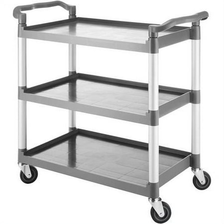 Whitmor Commercial 3-Tier Cart, Dark Gray