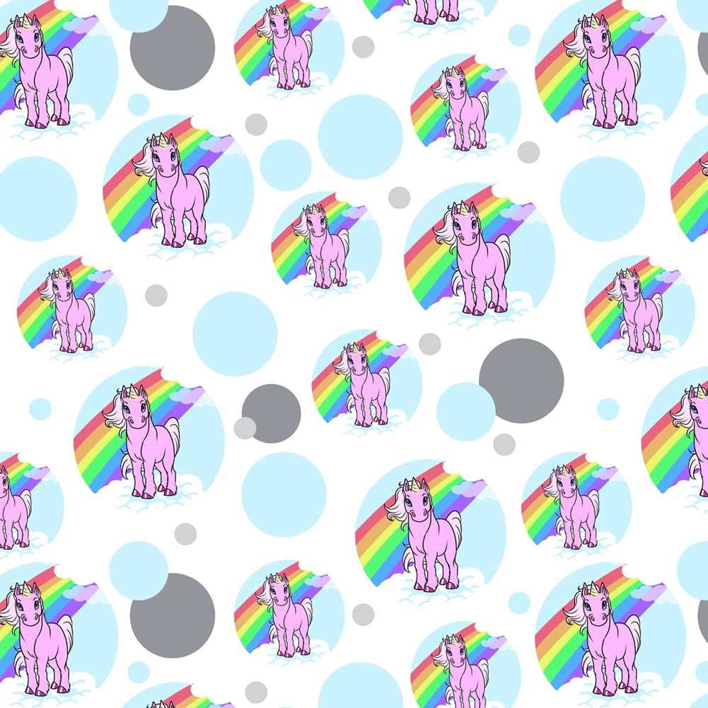 Unicorn Pony Rainbow Pink Premium Gift Wrap Wrapping Paper Roll Pattern