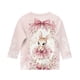 thumbnail image 5 of Blusas y camisas de manga larga con cuello redondo para niños con estampado de día de Pascua, manga 3/4/cuello redondo tres cuartos, camisa inferior y superior para niños, parte superior de poliéster, 5 of 5