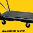thumbnail image 5 of Triple Trolley with Straight Handle, Utility Duty with 3 In Casters, Black, 5 of 7