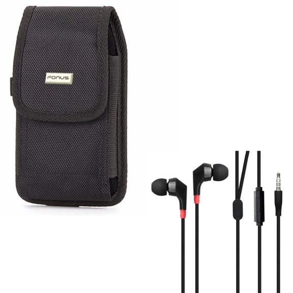 Rugged Durable Case w Superior Hi-Fi Sound Earbuds Handsfree Earphones Mic E2Q for Motorola Moto G6 G5S Plus G4 E5 Plus E4 PLUS Play - Nokia 6, 2 V, 3.1 Plus - OnePlus One, 5, 5T, 6