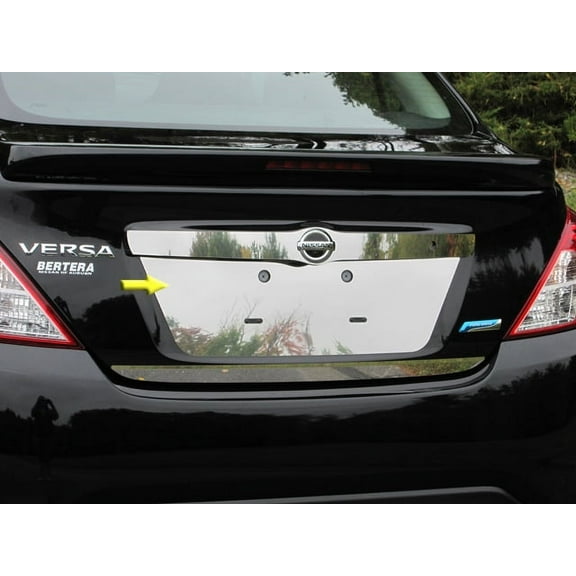 Stainless License Plate Bezel 1Pc Fits 2012-2019 Nissan Versa LP12530 QAA