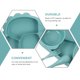 thumbnail image 5 of 1 set de placa de dinosaurio para niños pequeños niños Divided Children Bowl Bown Futk Spoon, 5 of 6