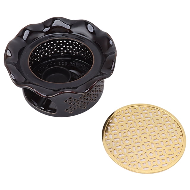 Calentador De Tetera Con Luz De Té, Gran Estabilidad, Calentador De Té De Cerámica Resistente Al Fuego, Ahorro De Energía Con Portavelas Para Oficina