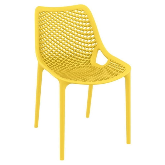 Outdoor Dining Chair, Set of 2, Yellow, Belen Kox