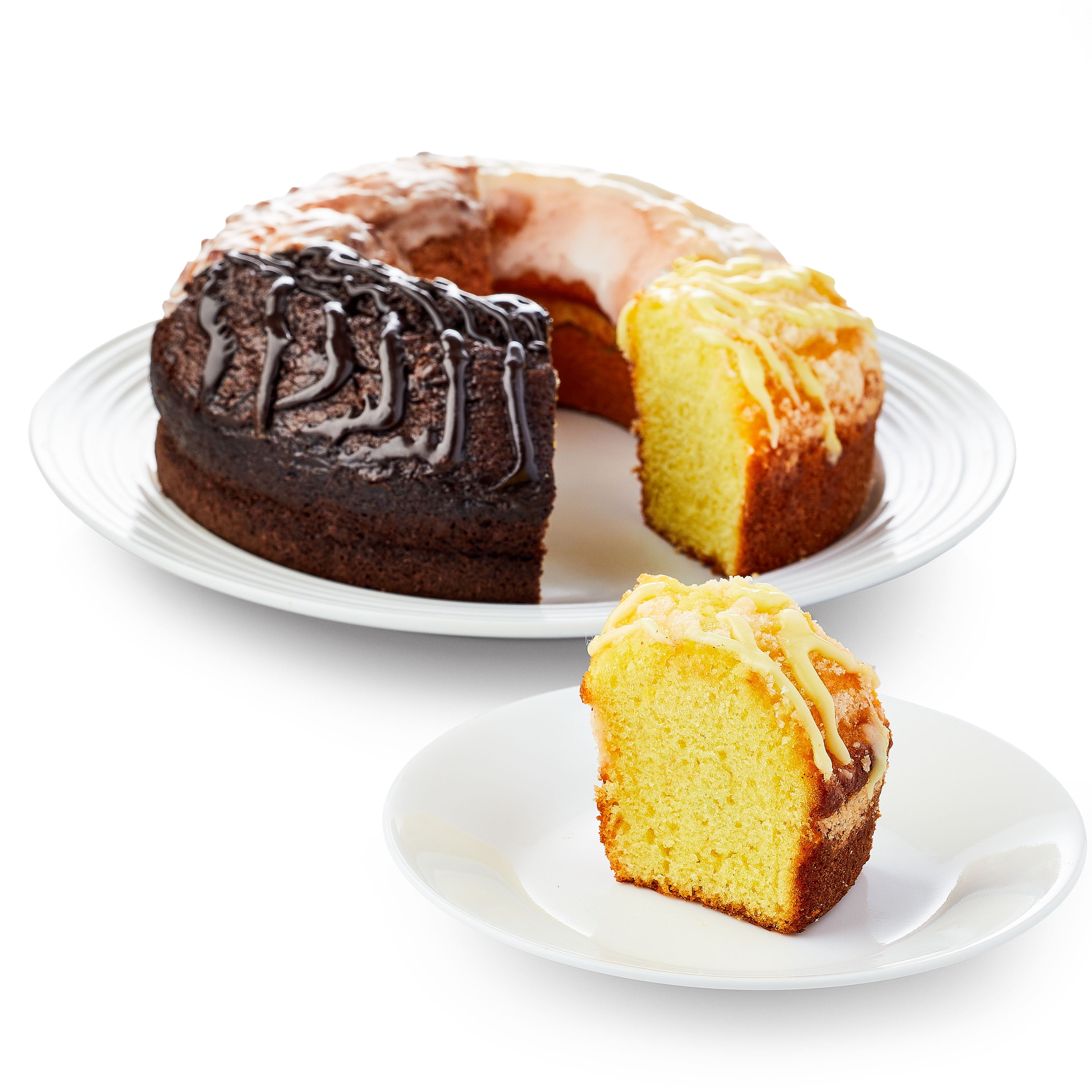 Marketside Variety Creme Cake (Vanilla, Meyer Lemon, Sock It to Me and Chocolate Fudge), 27 oz